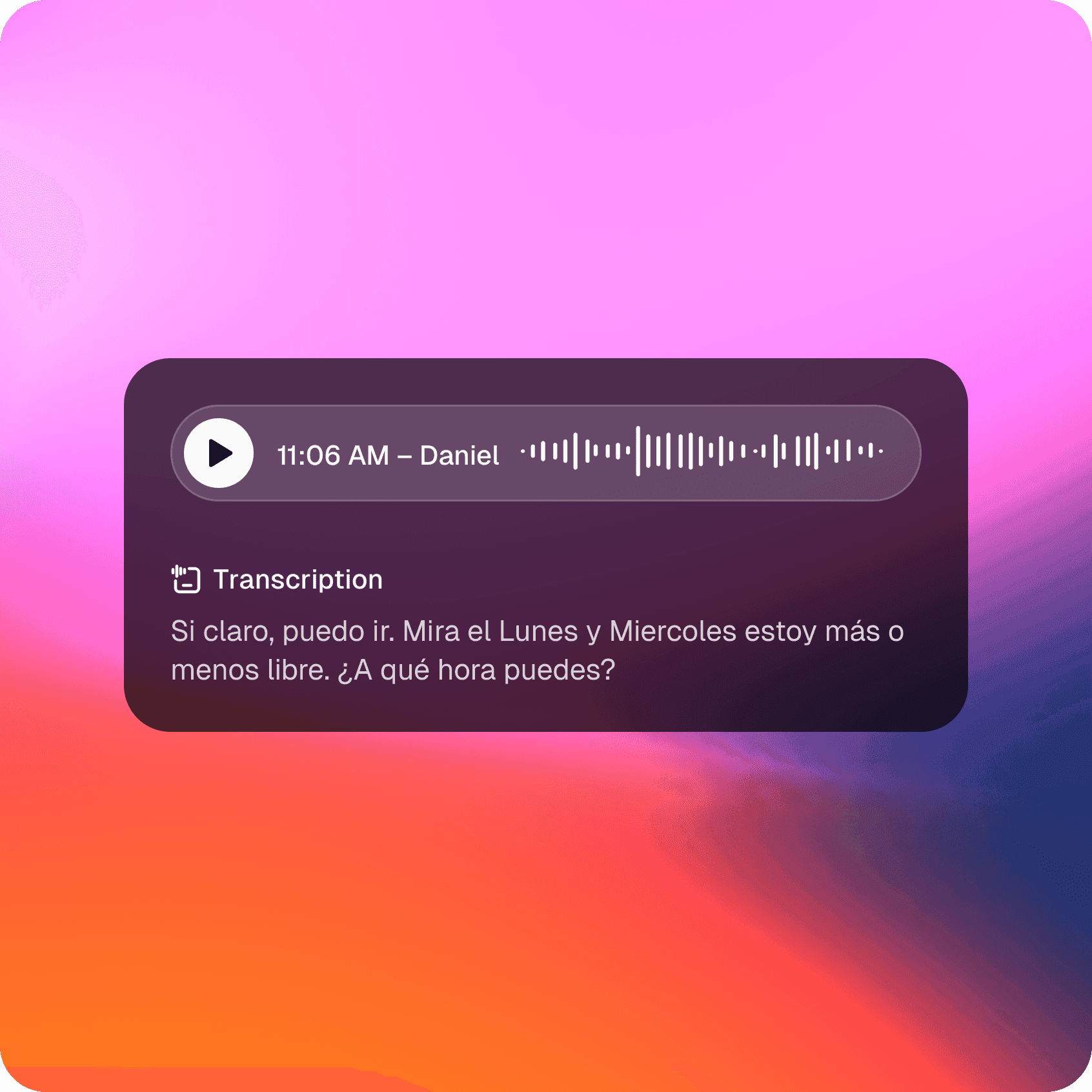 Convierte tu voz en texto con velocidad y precisión.